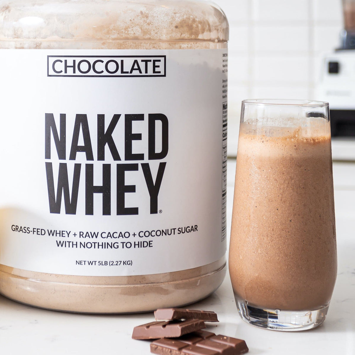 Chocolate Whey Protein Powder | Naked Chocolate Whey - 450g