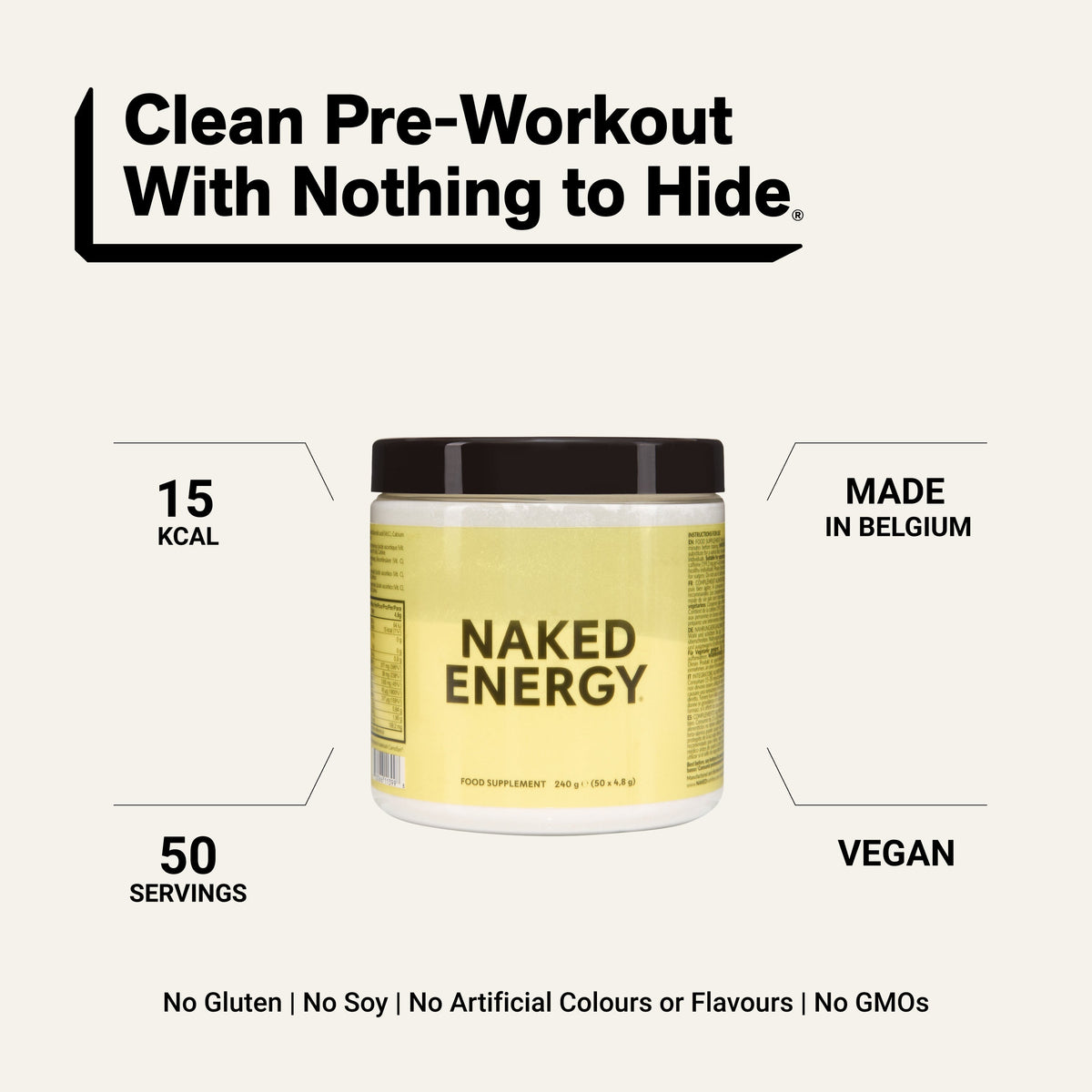Pre Workout Supplement | Naked Energy - 240g