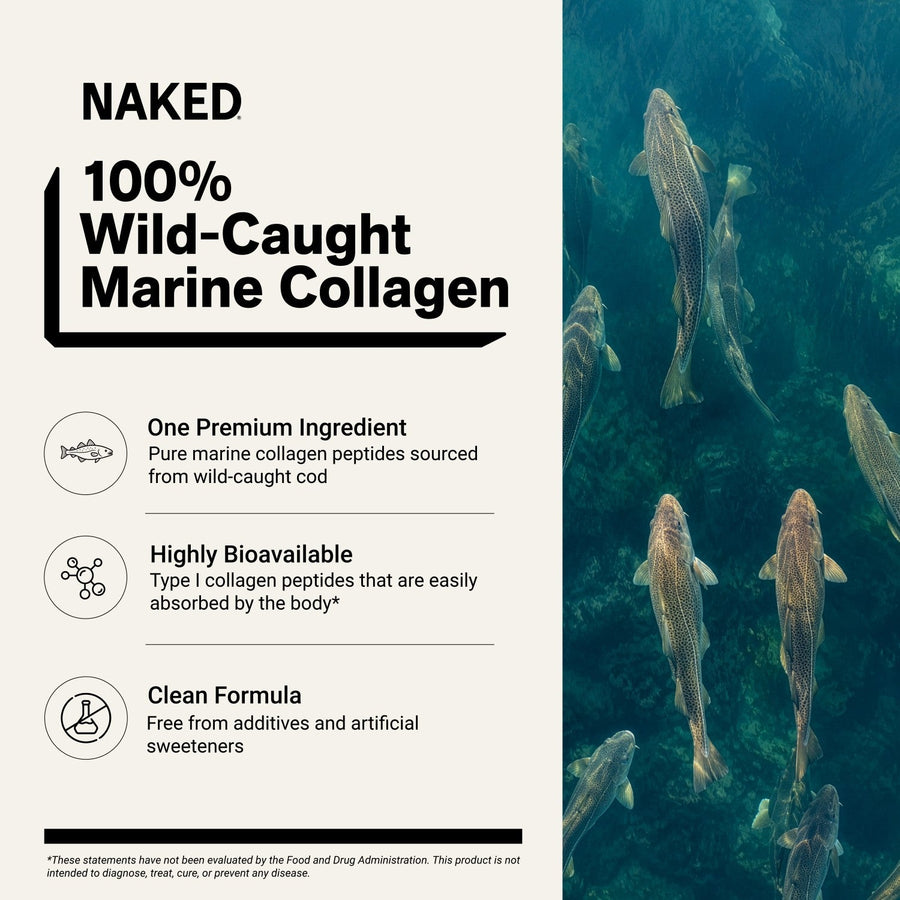 Marine Collagen Peptides Protein Powder | Naked Marine Collagen