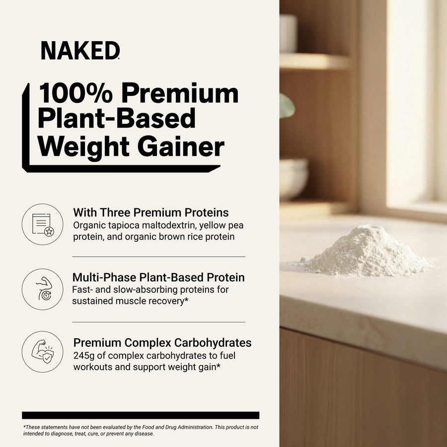Vanilla Vegan Mass Gainer Protein Powder | No Additives
