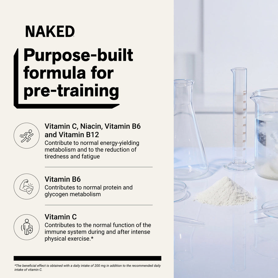 Strawberry Lemonade Pre Workout Supplement | Naked Energy - 480g
