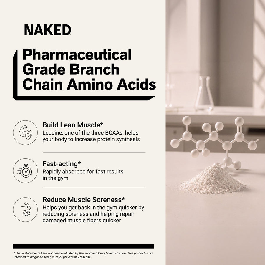Strawberry Lemonade Branched Chain Amino Acids | Naked BCAAs - 34 Servings