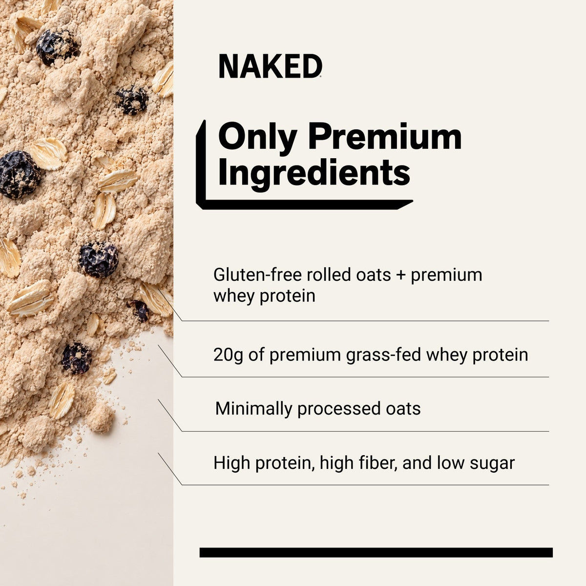Blueberry Cobbler Protein Oats | Naked Oats