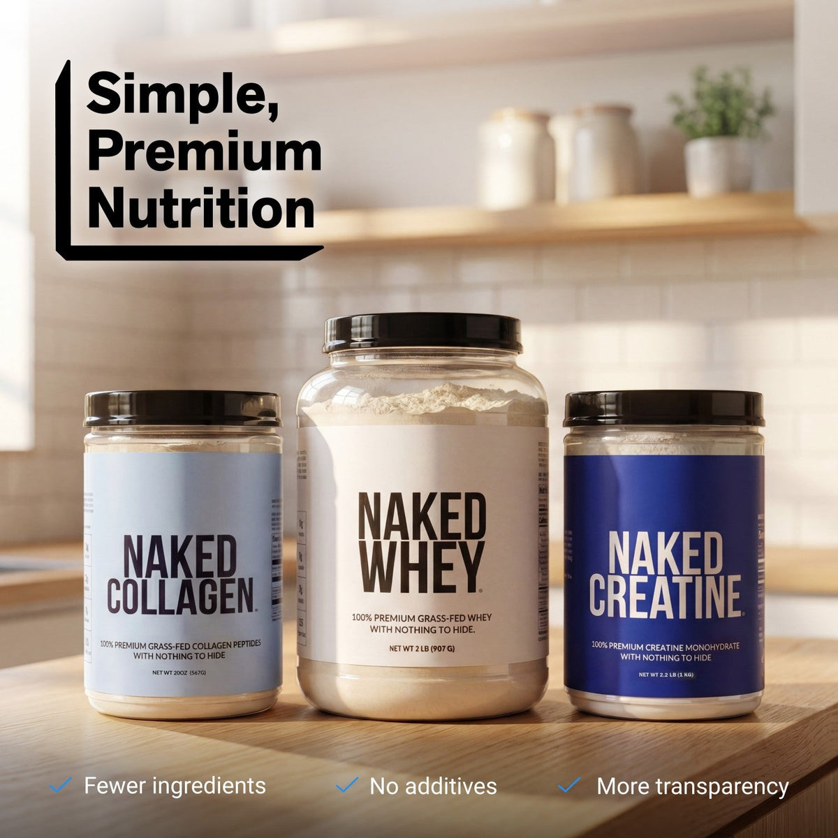 Branched Chain Amino Acids | Naked BCAAs - 100 Servings