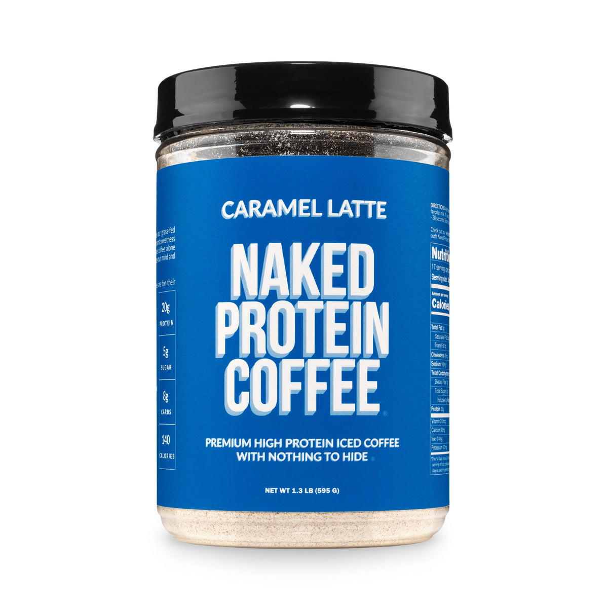 Caramel Latte Protein Iced Coffee | Naked Protein Coffee - 17 Servings